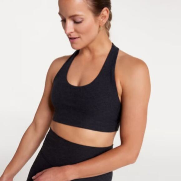 Calia‎ Lustralux T Back Tap Shoe Heather Sport Bra NWT Small - Picture 1 of 10